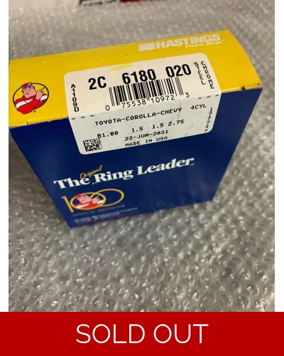 Hastings Toyota 4AGE Corolla   piston ring set - 81.5mm